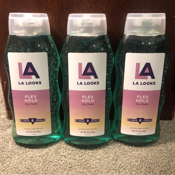 LA Looks Hair X3 La Looks Flex Hold Hair Gel Level 8 2 Oz Green